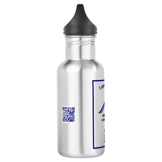 Uw zakelijke Logo QR-code Waterfles (Links)