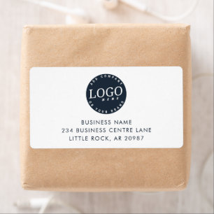 Uw zakelijke Logo-retouradres toevoegen Verzendadr Etiket