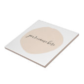 Uw zakelijke Logo Roze penseelpromotie Tegeltje (Zijkant)