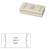 Uw zakelijke Logo Rubber Ink Stempel (Gestempeld)
