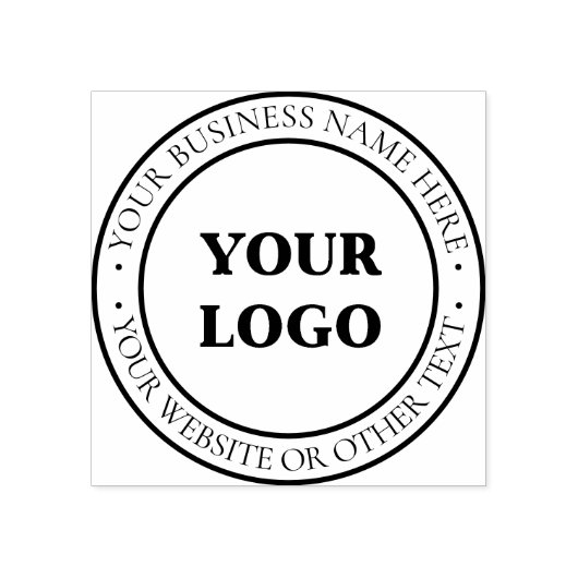 Uw zakelijke Logo Rubberstempel (Afrduk)