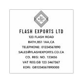 Uw Zakelijke Logo Rubberstempel (Afrduk)