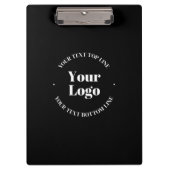 Uw zakelijke Logo &  tekst Sjabloon Klembord (Voorkant)