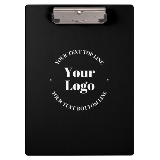 Uw zakelijke Logo &  tekst Sjabloon Klembord (Voorkant)