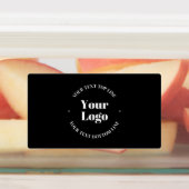 Uw zakelijke Logo & tekst Sjabloon Labels (Aangebracht)