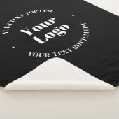 Uw zakelijke Logo &  tekst Sjabloon Sherpa Deken (3/4)