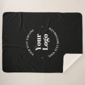 Uw zakelijke Logo &  tekst Sjabloon Sherpa Deken (Voorkant (horizontaal))