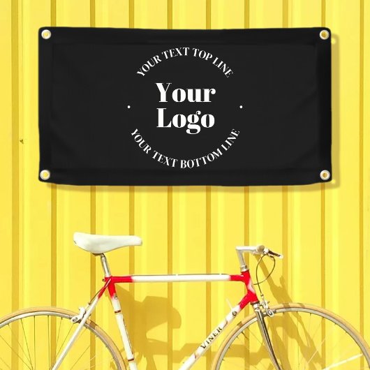 Uw zakelijke Logo & tekst Sjabloon Spandoek