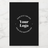 Uw zakelijke Logo & tekst Sjabloon Voedselcontainer Etiket (Enkel label)