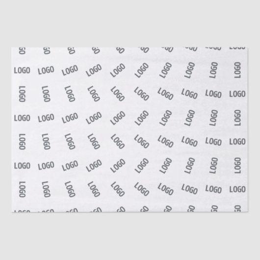 Uw zakelijke Logo | Uniek Logo-patroonontwerp Tissuepapier (Voorkant)