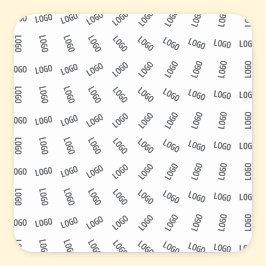 Uw zakelijke Logo | Uniek Logo-patroonontwerp Vierkante Sticker