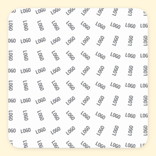 Uw zakelijke Logo | Uniek Logo-patroonontwerp Vierkante Sticker