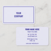 Uw zakelijke naam voor kleuren - Speciaal Visitekaartje (Voorkant / Achterkant)