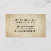 Uw zakelijke papieren loyaliteit Kaarten Visitekaartje (Achterkant)