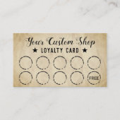 Uw zakelijke papieren loyaliteit Kaarten Visitekaartje (Voorkant)