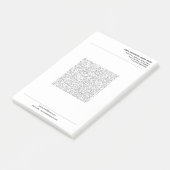 Uw zakelijke Post-it®-notitieblok-sjabloon met QR- Post-it® Notes (Schuin)