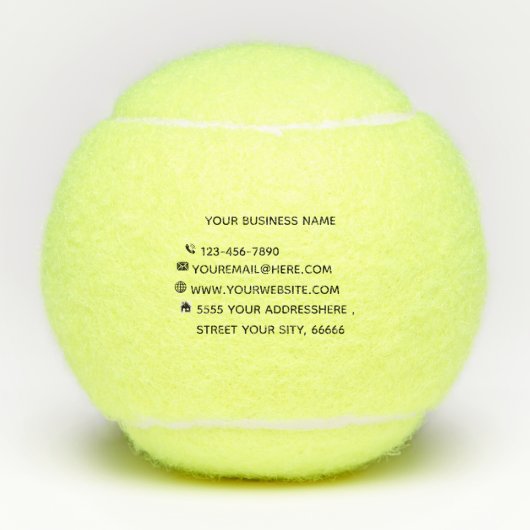 Uw zakelijke promotionele tennisballen Sjabloon (Voorkant)