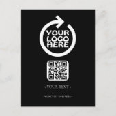 Uw zakelijke QR-code en -Logo Briefkaart (Voorkant)