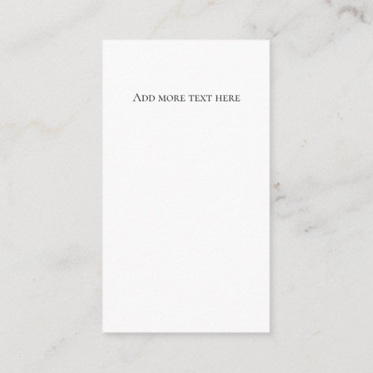 Uw zakelijke QR-code en -Logo Informatiekaartje (Achterkant)