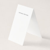 Uw zakelijke QR-code en -Logo Kaart (Achterkant)