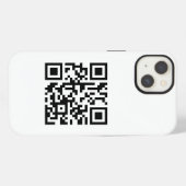 Uw zakelijke QR-code iPhone Hoesje (Achterkant horizontaal)