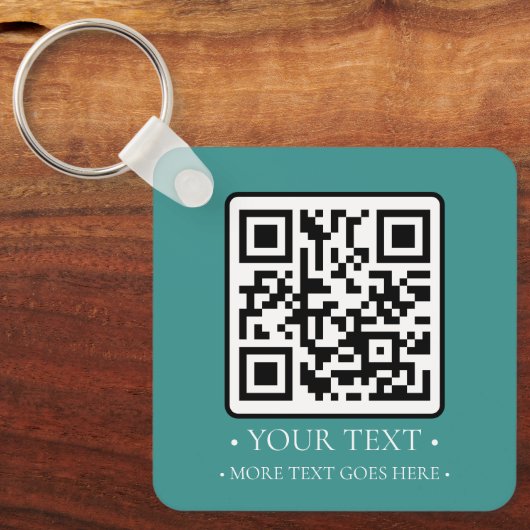 Uw zakelijke QR-code Sleutelhanger (Voorkant)