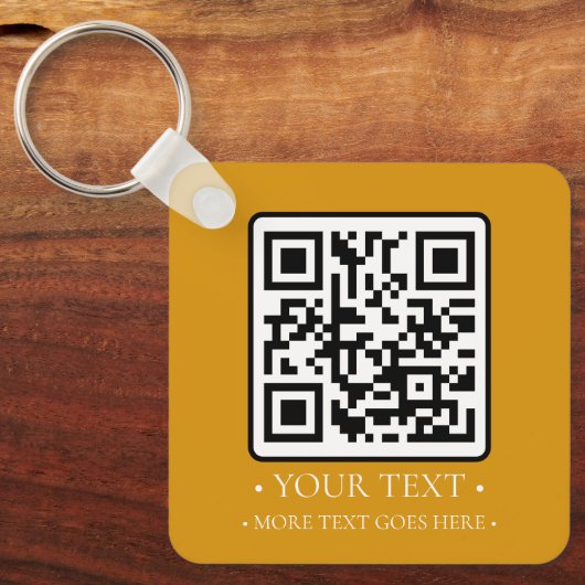 Uw zakelijke QR-code Sleutelhanger (Voorkant)
