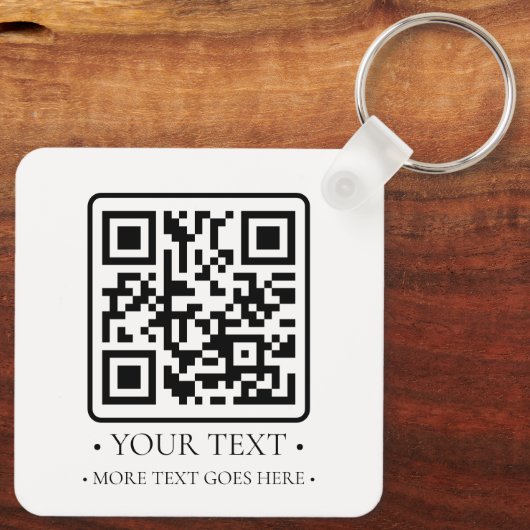 Uw zakelijke QR-code Sleutelhanger (Achterkant)