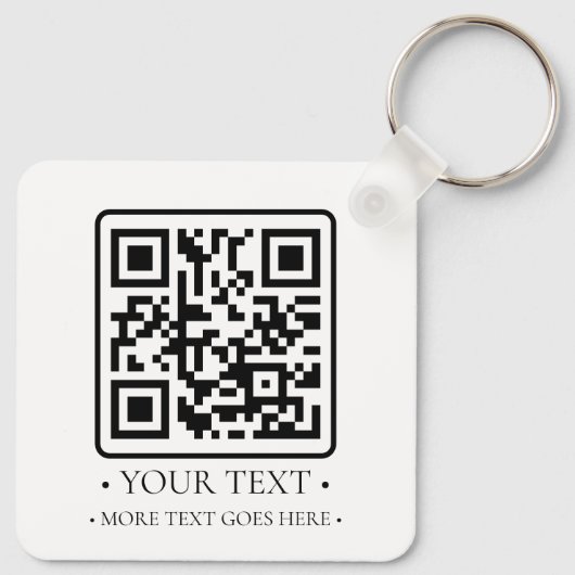 Uw zakelijke QR-code Sleutelhanger (Achterkant)