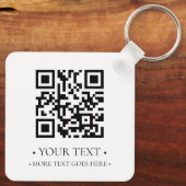 Uw zakelijke QR-code Sleutelhanger (Achterkant)
