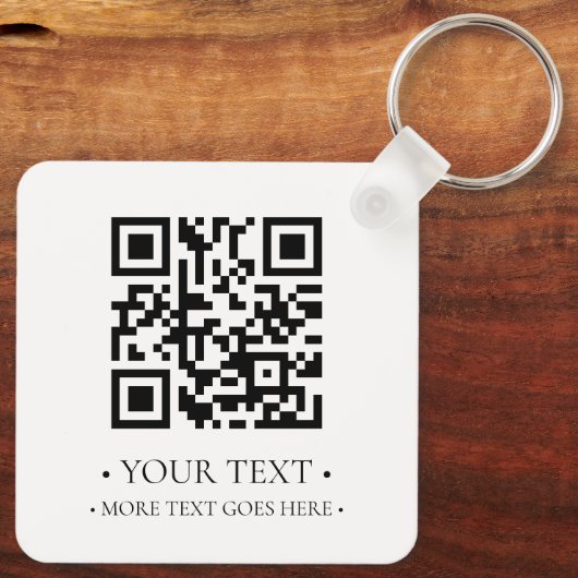 Uw zakelijke QR-code Sleutelhanger (Achterkant)