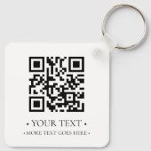Uw zakelijke QR-code Sleutelhanger (Achterkant)
