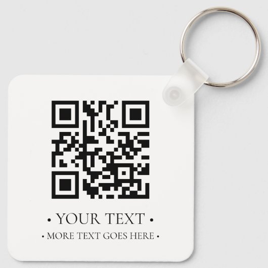 Uw zakelijke QR-code Sleutelhanger (Achterkant)