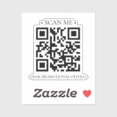 Uw zakelijke QR-code Sticker (Vel)