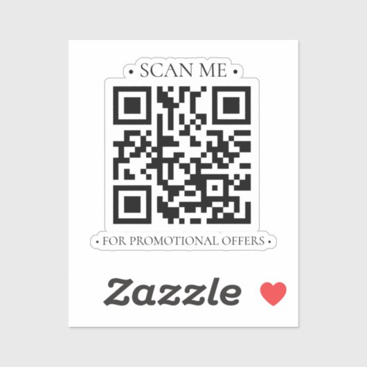 Uw zakelijke QR-code Sticker (Vel)
