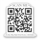 Uw zakelijke QR-code Sticker (Voorkant)