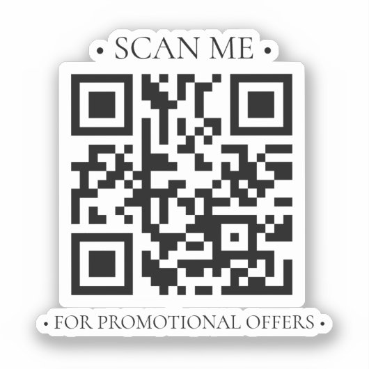 Uw zakelijke QR-code Sticker (Voorkant)