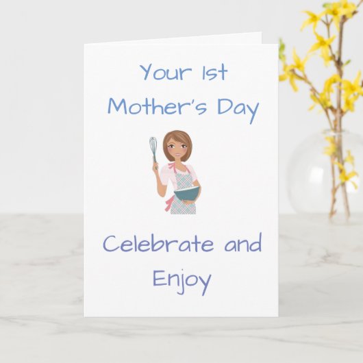 UW ZEER EERSTE **MOEDERDAG* CELEBRAAT KAART (Gele Bloem)