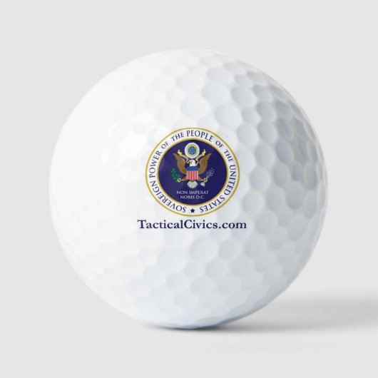 Uw zegel van openbaar ambt - Eigen Ervan!Golfbal Golfballen (Voorkant)