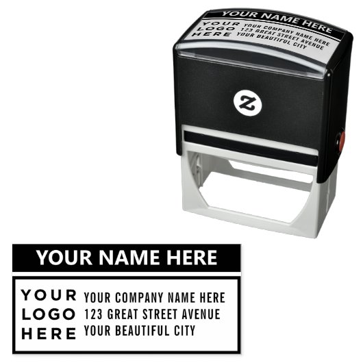 Uw Zelfinkend Stempel van het Adres van het Bedrij (In situ)