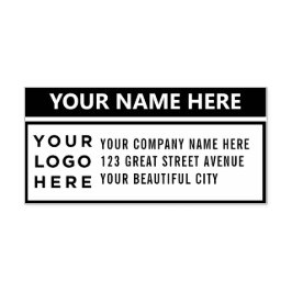 Uw Zelfinkend Stempel van het Adres van het Bedrij