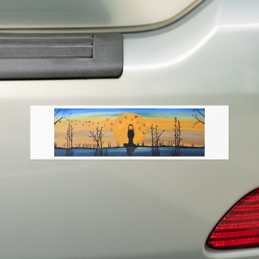 Uw Zen vinden Bumpersticker (Op auto)