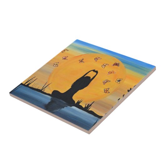 Uw Zen vinden Tegeltje (Zijkant)