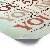 Uw zijn genoeg Art Poster Print (Hoek)