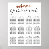 Uw zitplaats biedt een scriptweddenschapskaarten poster (Voorkant)