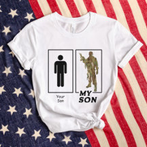 Uw zoon mijn zoon camo soldaat grappige militaire 