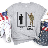 Uw zoon mijn zoon camo soldaat grappige militaire  t-shirt