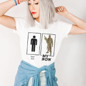 Uw zoon mijn zoon camo soldaat grappige militaire  t-shirt