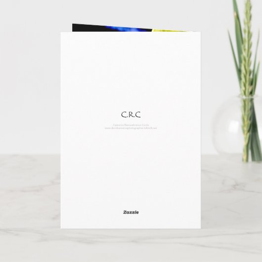 Uw zoon verlaat een gat in onze harten, sympathie kaart (Achterkant)