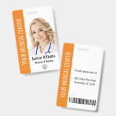 Uw zorgbedrijf - Foto Badge (Front & Back)